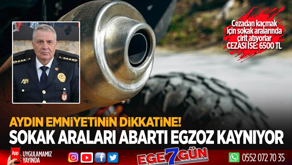 Aydın'da abartı egzozlu motosikletler uyku bırakmadı!..