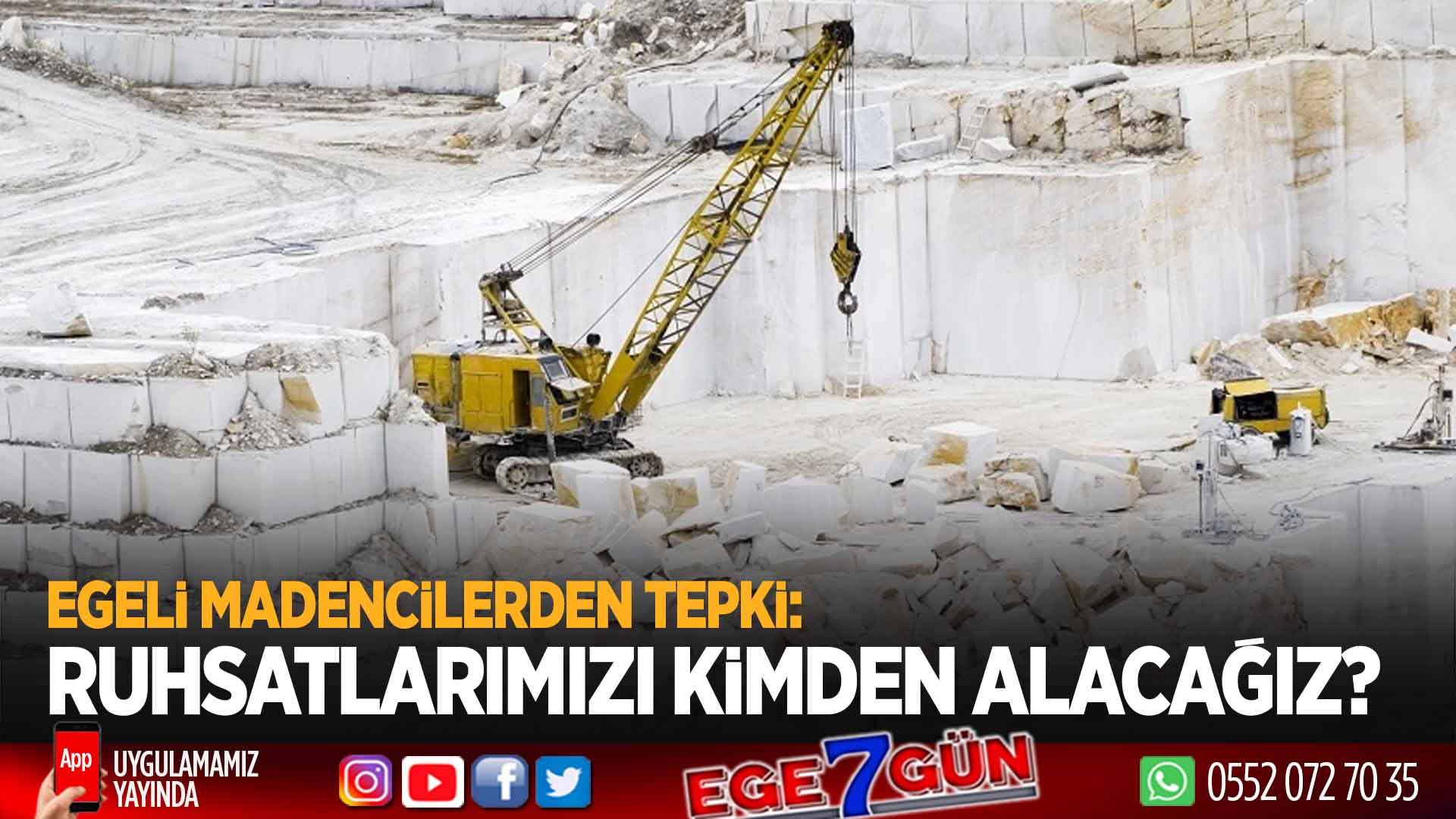 Egeli madencilerden sert tepki! Ruhsatlarımızı Tarım ve Orman Bakanlığı’ndan mı alacağız?