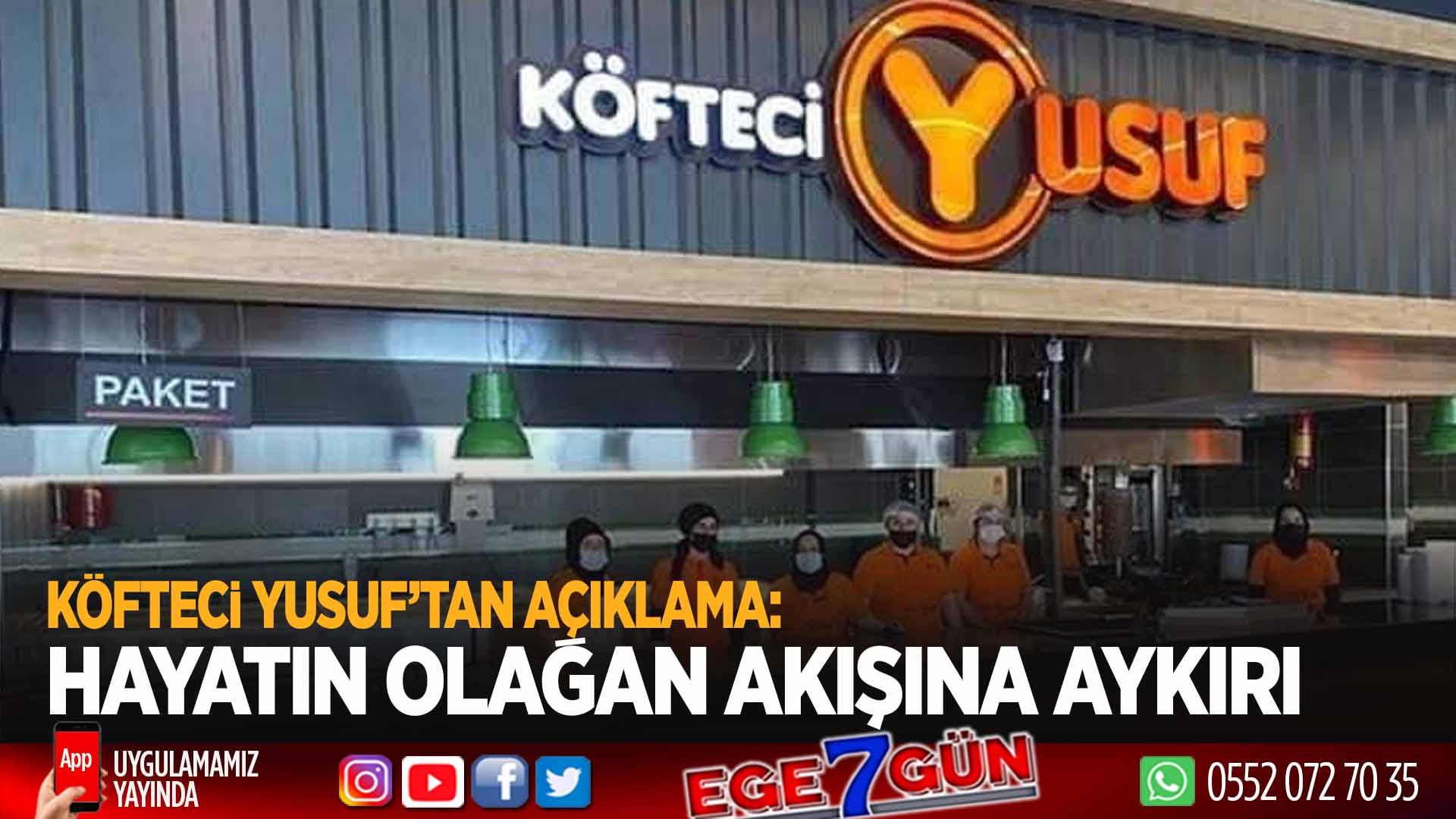 Köfteci Yusuf'tan açıklama: Ürünlerimizde asla domuz eti kullanılmamıştır!