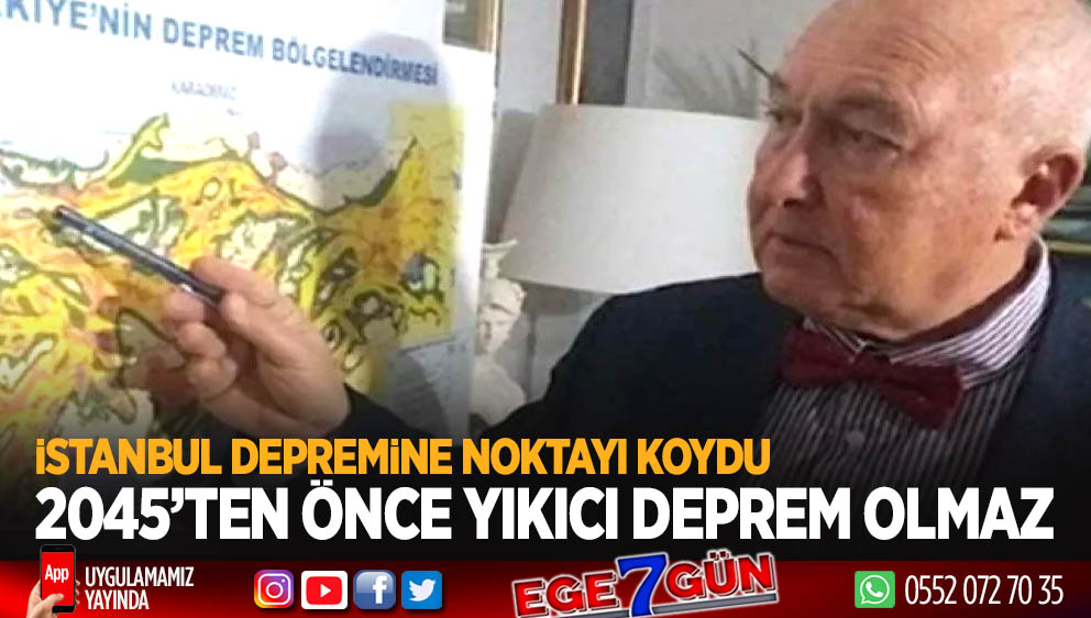 Prof. Dr. Ahmet Ercan: Gölcük depremi sonrası fay yeterince yoruldu!