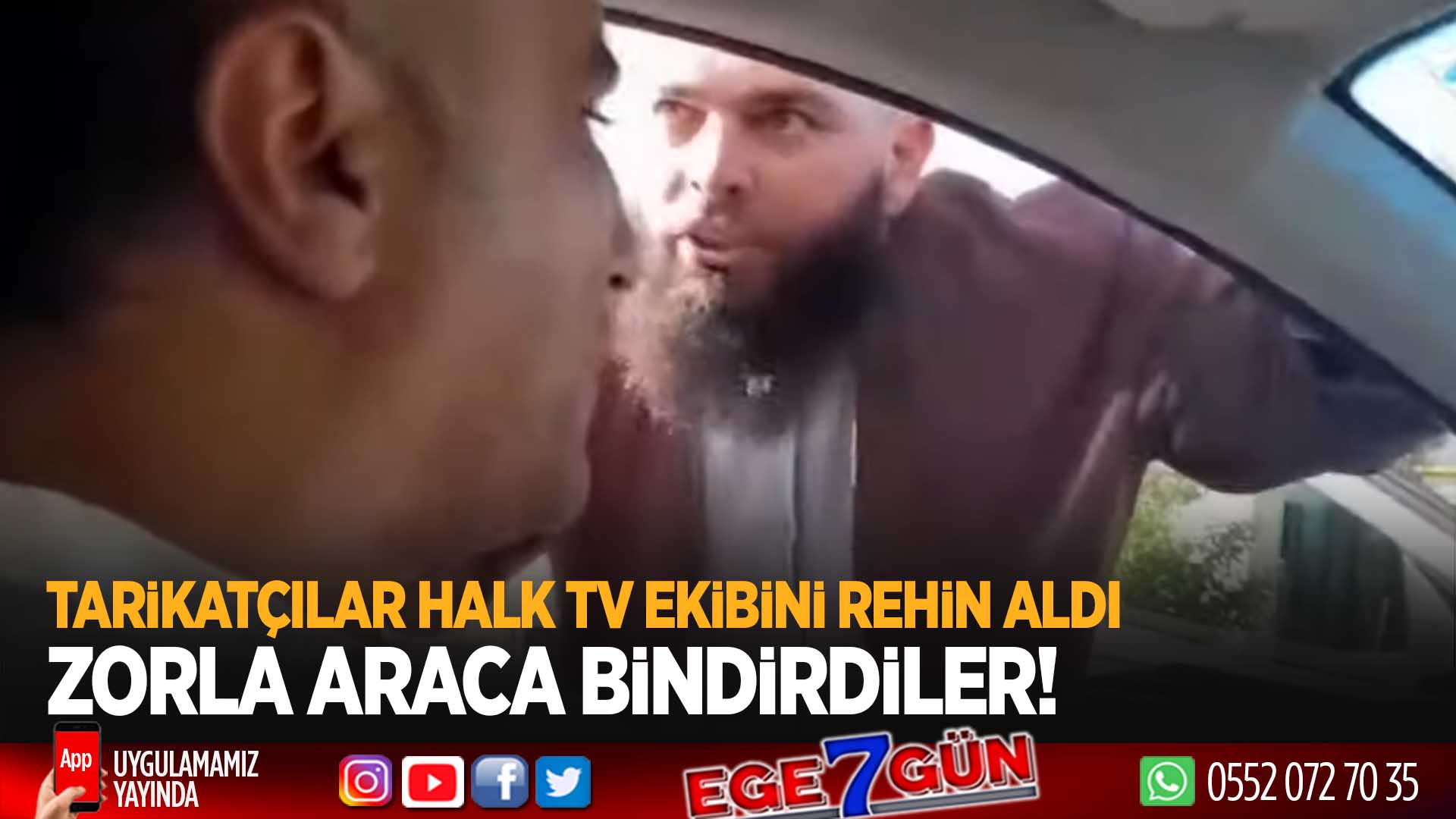 Tarikatçılardan Halk TV ekibine engelleme!..