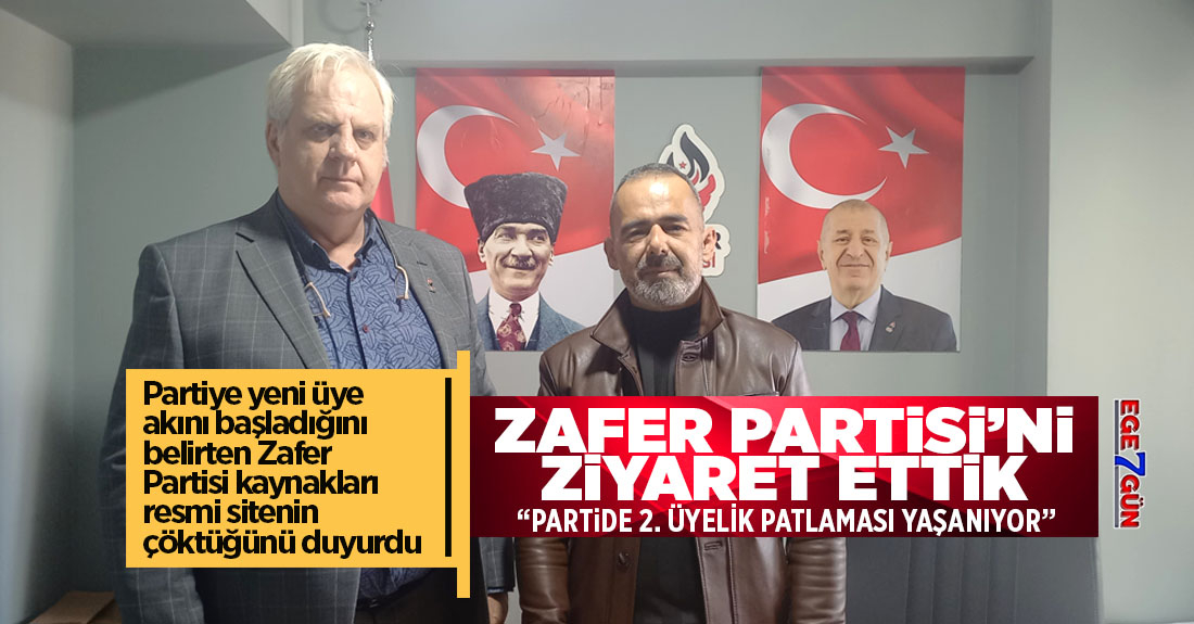 Zafer Partisi  Aydın İl Başkanı Tarık Akın'ı makamında ziyaret ettik!..